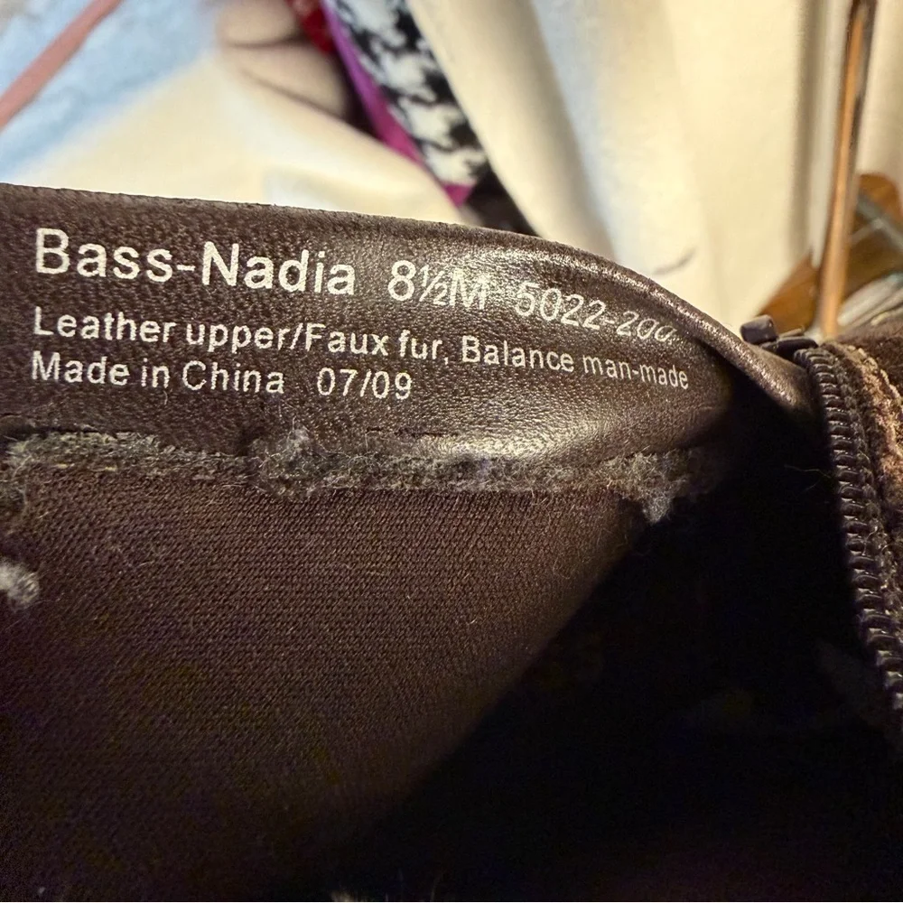Bass Nadia Suede Leather Bootie